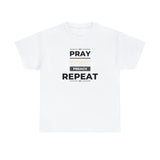 Pray - Study - Preach - Repeat - Men's Heavy Cotton T-Shirt