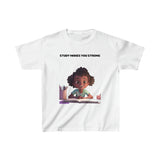 Study Makes you strong (girl) - Kids Heavy Cotton™ Tee
