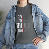 Read The Bible Daily - Women's Heavy Cotton Tee