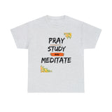Pray, Study & Meditate - Women's Heavy Cotton T-Shirt
