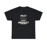 Pray - Study - Preach - Repeat - Men's Heavy Cotton T-Shirt