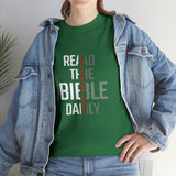 Read The Bible Daily - Women's Heavy Cotton Tee
