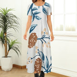 Round Neck Short Sleeve Dress (No Pockets)