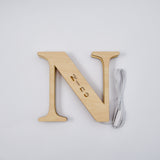 Personalized Wooden Letter Lamp Custom Name Alphabet Night Lights