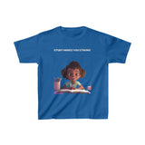 Study Makes you strong (girl) - Kids Heavy Cotton™ Tee