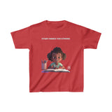Study Makes you strong (girl) - Kids Heavy Cotton™ Tee