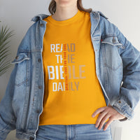 Read The Bible Daily - Women's Heavy Cotton Tee