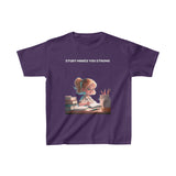 Study Makes you strong (girl) - Kids Heavy Cotton™ Tee