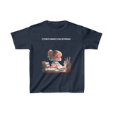 Study Makes you strong (girl) - Kids Heavy Cotton™ Tee