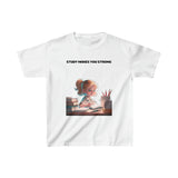 Study Makes you strong (girl) - Kids Heavy Cotton™ Tee