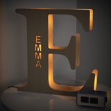 Personalized Wooden Letter Lamp Custom Name Alphabet Night Lights