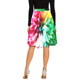Women's Pleated Midi Skirt (Model D15)