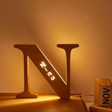 Personalized Wooden Letter Lamp Custom Name Alphabet Night Lights