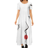 Round Neck Short Sleeve Dress (No Pockets)