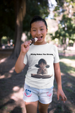 Study makes you strong (girl) - Kids Heavy Cotton™ Tee
