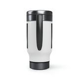 Time is Up-Stainless Steel Travel Mug with Handle, 14oz