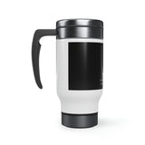 Time is Up-Stainless Steel Travel Mug with Handle, 14oz