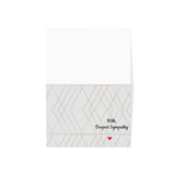 With Deepest Sympathy - Greeting Cards (1 or 10pcs)