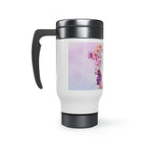 Always rejoice - Stainless Steel Travel Mug with Handle, 14oz