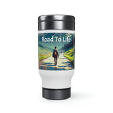 Stainless Steel Travel Mug with Handle, 14oz