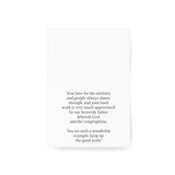 Keep up the good work - Greeting Cards (1 or 10pcs)