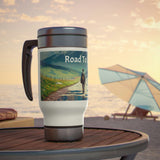 Stainless Steel Travel Mug with Handle, 14oz