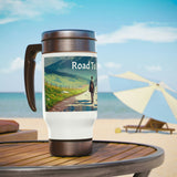 Stainless Steel Travel Mug with Handle, 14oz