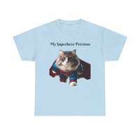 Ragamuffin Cat Superhero - Unisex Heavy Cotton Tee