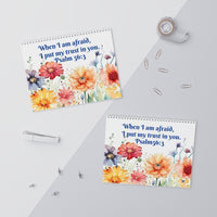 Watercolor Flowers-Year's Text-Wall Calendars (2024)