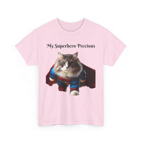 Ragamuffin Cat Superhero - Unisex Heavy Cotton Tee