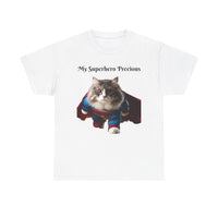 Ragamuffin Cat Superhero - Unisex Heavy Cotton Tee