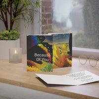 Because of you - Greeting Cards (1 or 10pcs)