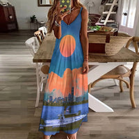 Sling Ankle Long Dress