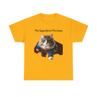 Ragamuffin Cat Superhero - Unisex Heavy Cotton Tee