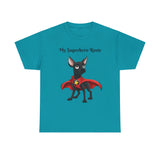 Dachshund/Chihuahua Mix Superhero - Unisex Heavy Cotton Tee