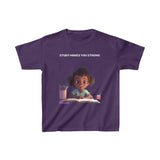 Study Makes you strong (girl) - Kids Heavy Cotton™ Tee