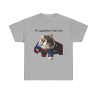 Ragamuffin Cat Superhero - Unisex Heavy Cotton Tee