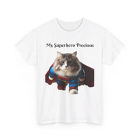 Ragamuffin Cat Superhero - Unisex Heavy Cotton Tee