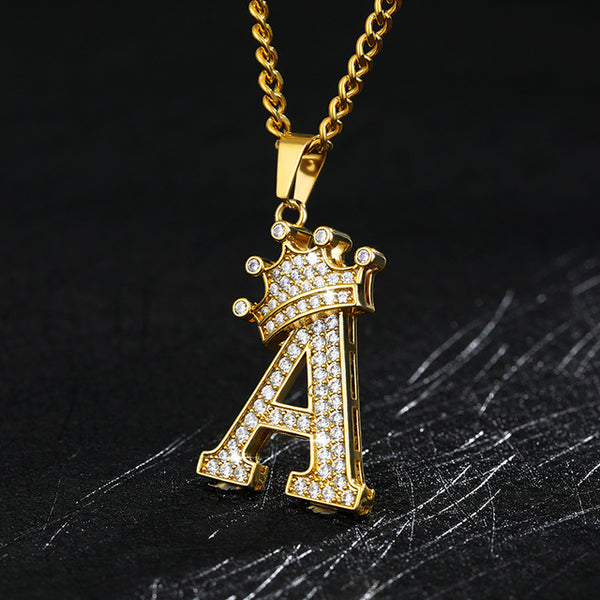 Zircon Alphabet Necklace