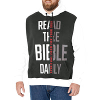 Men's Long Sleeve Fleece Hoodie (READ THE BIBLE DAILY)