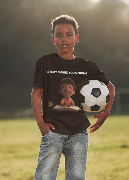 Study makes you strong (boy) - Kids Heavy Cotton™ Tee