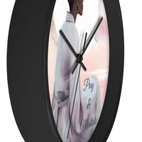 Pray & Meditate- Wall Clock