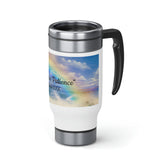 2023 "Exercise Patience" - Stainless Steel Travel Mug with Handle, 14oz