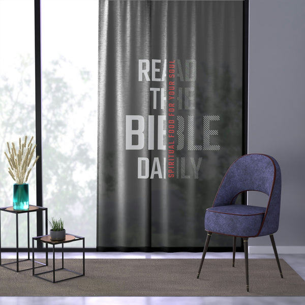 Read bible daily - Window Curtain