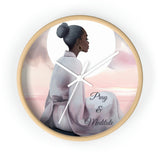 Pray & Meditate- Wall Clock