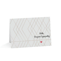 With Deepest Sympathy - Greeting Cards (1 or 10pcs)