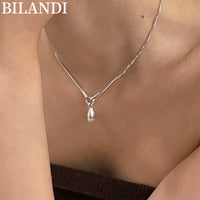 Simply Silver Plated Pearl Necklace