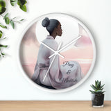 Pray & Meditate- Wall Clock