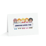 Jehovah loves you-Greeting Cards (1 or 10pcs)