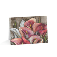 Red Calla Lilly-Greeting Cards (1 or 10pcs)
